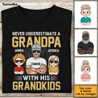 Personalized  Gift For Grandpa Never Underestimate Shirt - Hoodie - Sweatshirt 24444 thumb 1