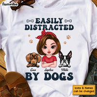 Personalized Gift For Dog Mom Easily Distracted By Dogs Shirt - Hoodie - Sweatshirt 24445 thumb 1