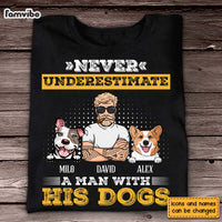 Personalized  Gift For Dog Dad Never Underestimate Shirt - Hoodie - Sweatshirt 24447 thumb 1