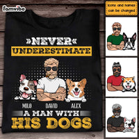 Personalized  Gift For Dog Dad Never Underestimate Shirt - Hoodie - Sweatshirt 24447 thumb 1