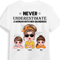 Personalized Gift For Grandma Never Underestimate A Grandma With Her Grandkids Shirt - Hoodie - Sweatshirt 24449 thumb 1