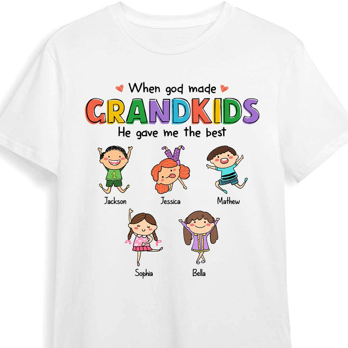 Personalized Gift When God Made Grandkids Shirt - Hoodie - Sweatshirt 24451 1