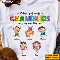 Personalized Gift When God Made Grandkids Shirt - Hoodie - Sweatshirt 24451 thumb 1