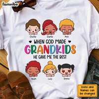 Personalized Gift When God Made Grandkids Peeking Shirt - Hoodie - Sweatshirt 24452 thumb 1