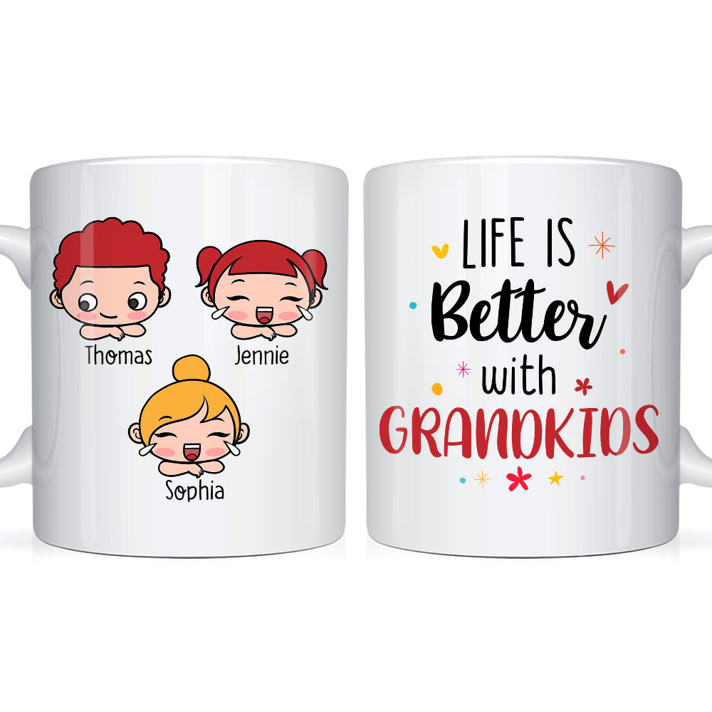 Personalized Gift Life Is Better With Grandkid Mug 24453 Primary Mockup