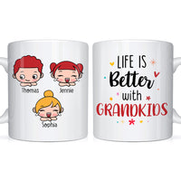 Personalized Gift Life Is Better With Grandkid Mug 24453 thumb 1