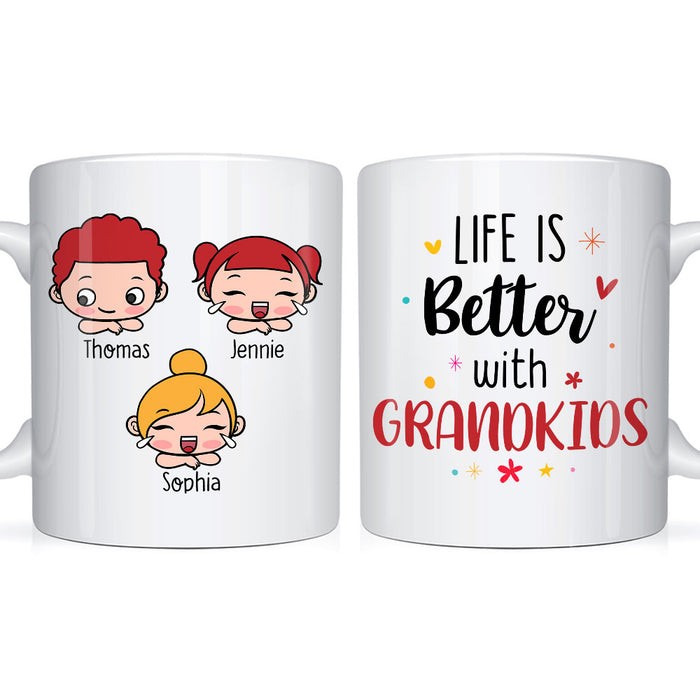 Personalized Gift Life Is Better With Grandkid Mug 24453 1