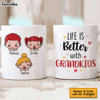 Personalized Gift Life Is Better With Grandkid Mug 24453 thumb 1