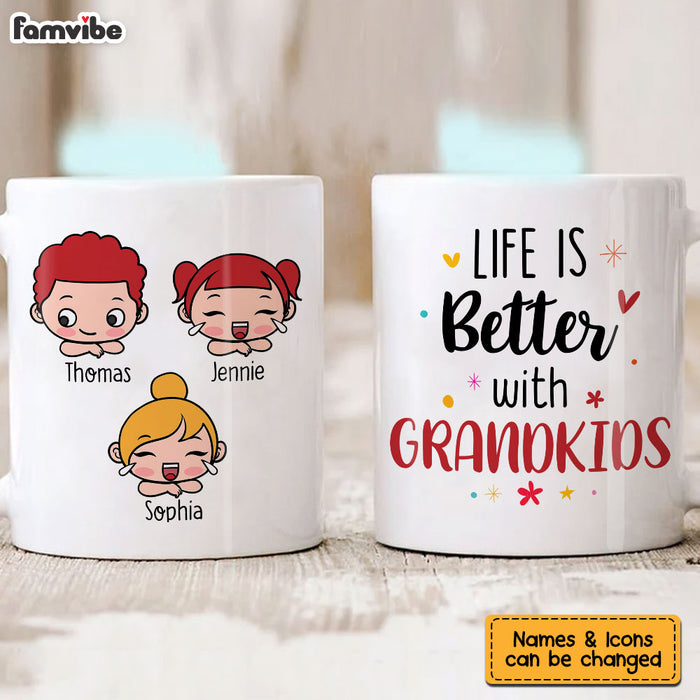 Personalized Gift Life Is Better With Grandkid Mug 24453 1