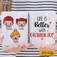 Personalized Gift Life Is Better With Grandkid Mug 24453 thumb 1