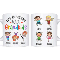 Personalized Gift Life Is Better With Grandkid Mug 24454 thumb 1