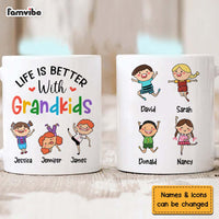 Personalized Gift Life Is Better With Grandkid Mug 24454 thumb 1