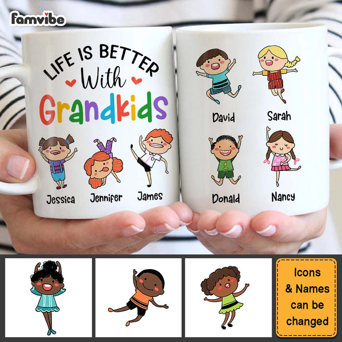 Personalized Gift Life Is Better With Grandkid Mug 24454 1
