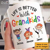 Personalized Gift Life Is Better With Grandkid Mug 24454 thumb 1