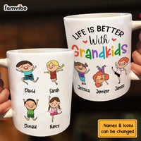Personalized Gift Life Is Better With Grandkid Mug 24454 thumb 1
