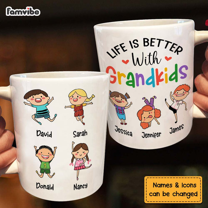 Personalized Gift Life Is Better With Grandkid Mug 24454 1