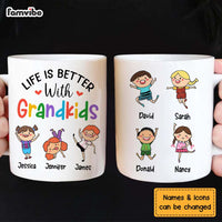Personalized Gift Life Is Better With Grandkid Mug 24454 thumb 1