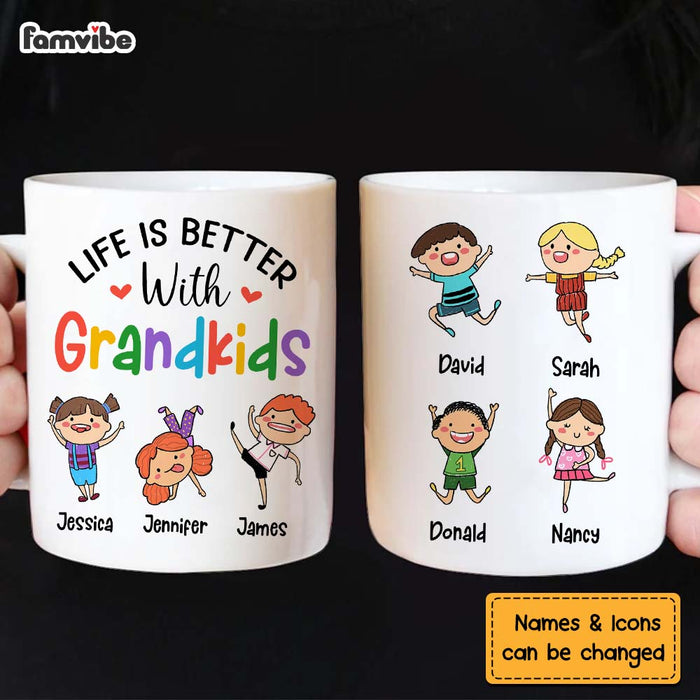 Personalized Gift Life Is Better With Grandkid Mug 24454 1