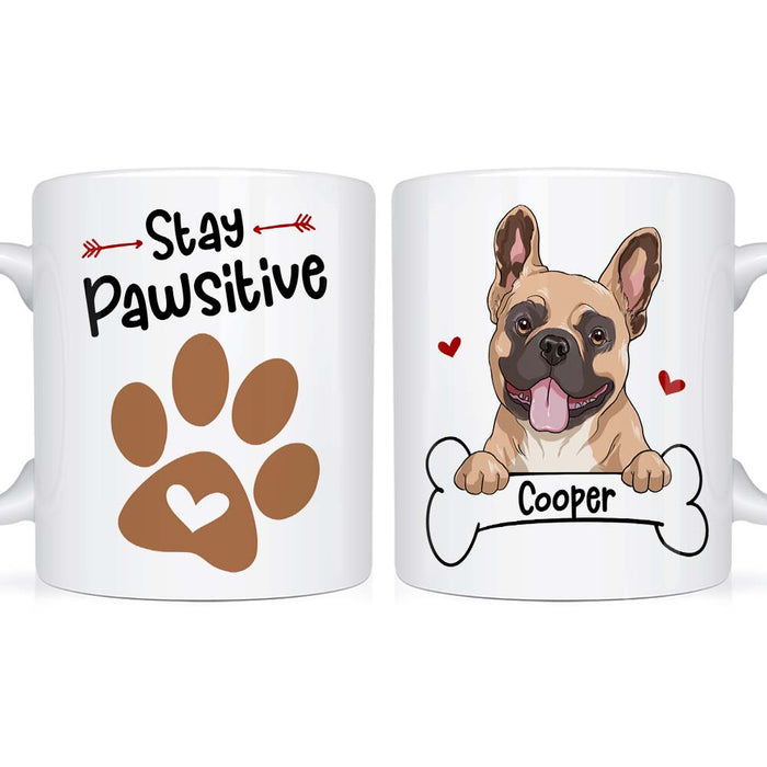 Personalized Stay Pawsitive Mug 24455 1