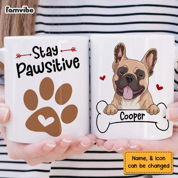 Personalized Stay Pawsitive Mug 24455 1