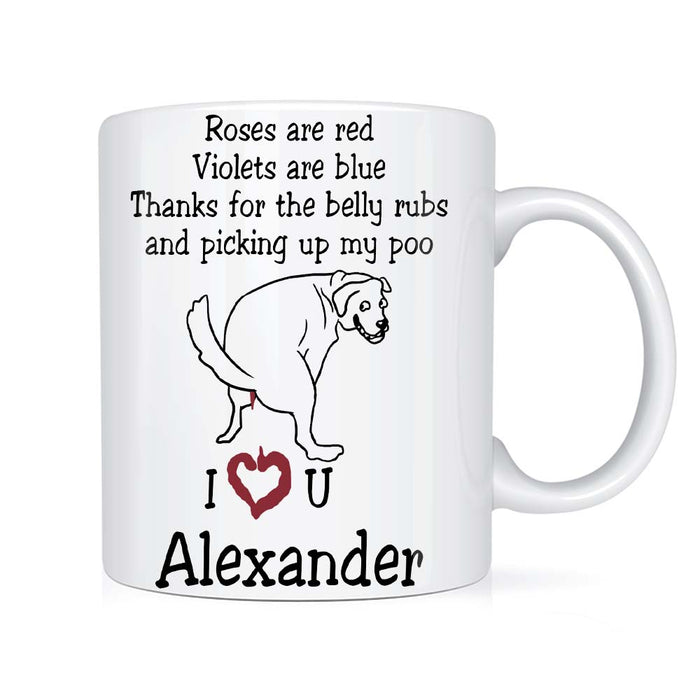 Personalized Gift Thanks For Picking Up My Poo Mug 24456 1