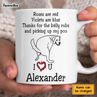 Personalized Gift Thanks For Picking Up My Poo Mug 24456 thumb 1