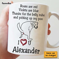 Personalized Gift Thanks For Picking Up My Poo Mug 24456 thumb 1
