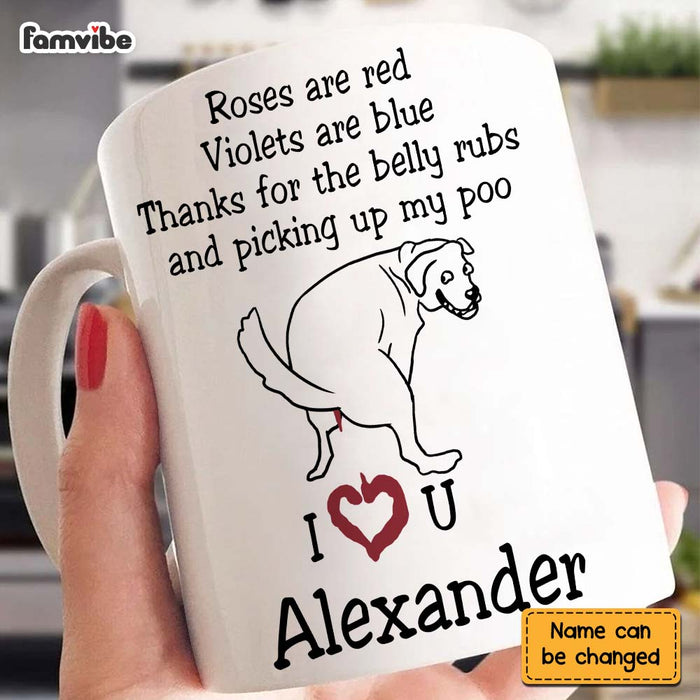 Personalized Gift Thanks For Picking Up My Poo Mug 24456 1