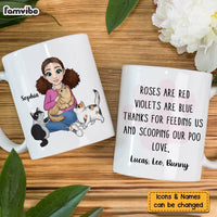 Personalized Gift for Cat Mom Thanks For Feeding Us Mug 24460 thumb 1