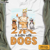 Personalized Gift Life Is Better With Dogs Shirt - Hoodie - Sweatshirt 24464 thumb 1