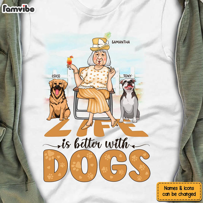 Personalized Gift Life Is Better With Dogs Shirt - Hoodie - Sweatshirt 24464 1