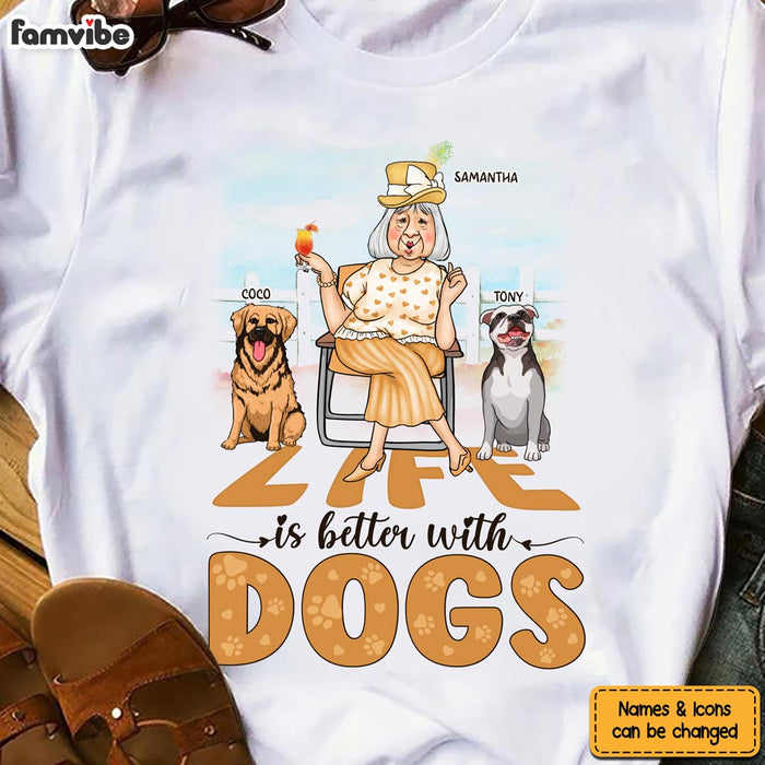 Personalized Gift Life Is Better With Dogs Shirt - Hoodie - Sweatshirt 24464 1