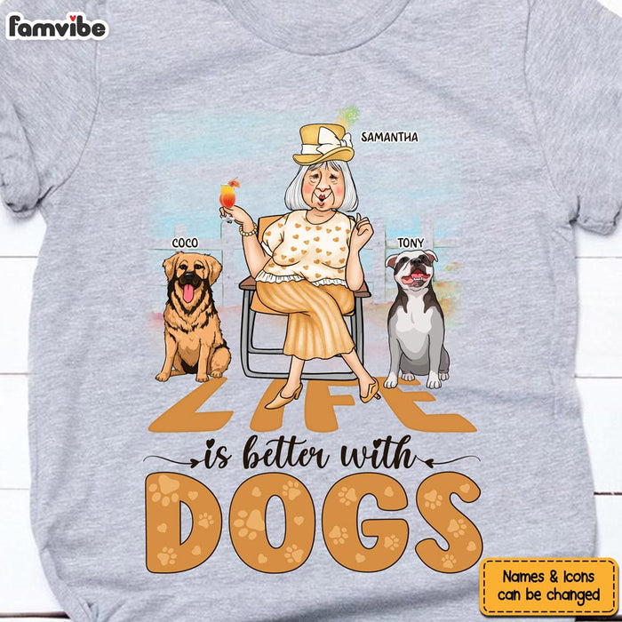 Personalized Gift Life Is Better With Dogs Shirt - Hoodie - Sweatshirt 24464 1