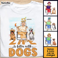 Personalized Gift Life Is Better With Dogs Shirt - Hoodie - Sweatshirt 24464 thumb 1