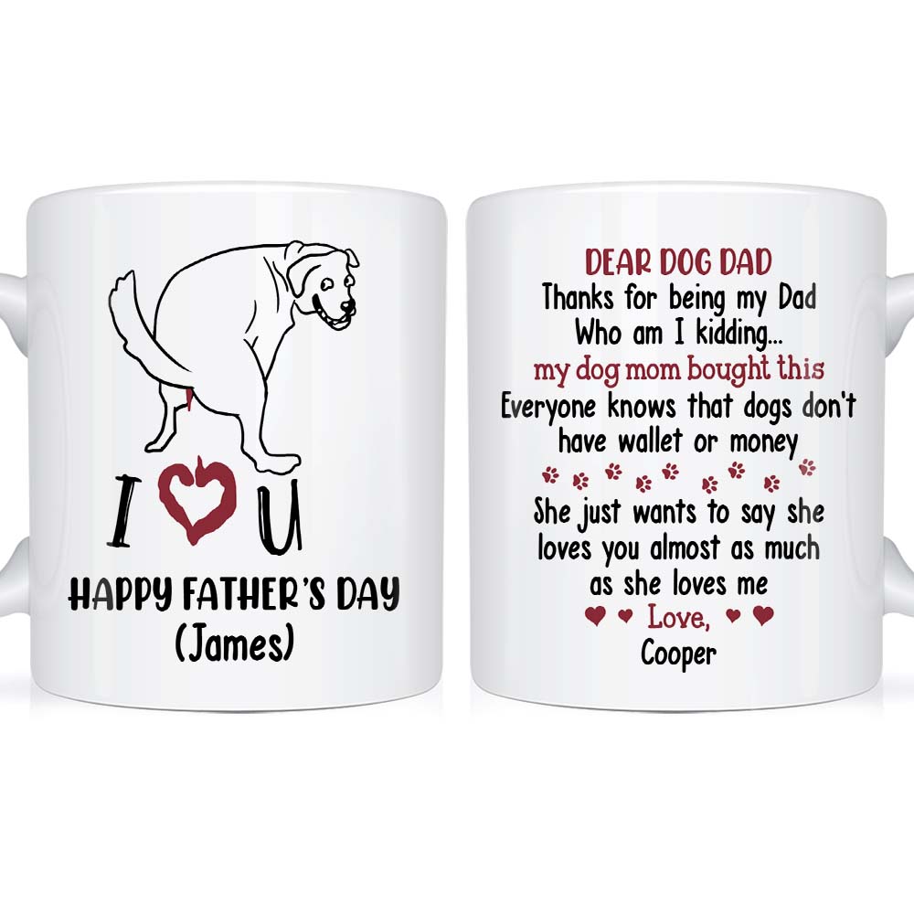 Personalized Gift My Mom Bought This Happy Father's Day Mug 24465 Primary Mockup