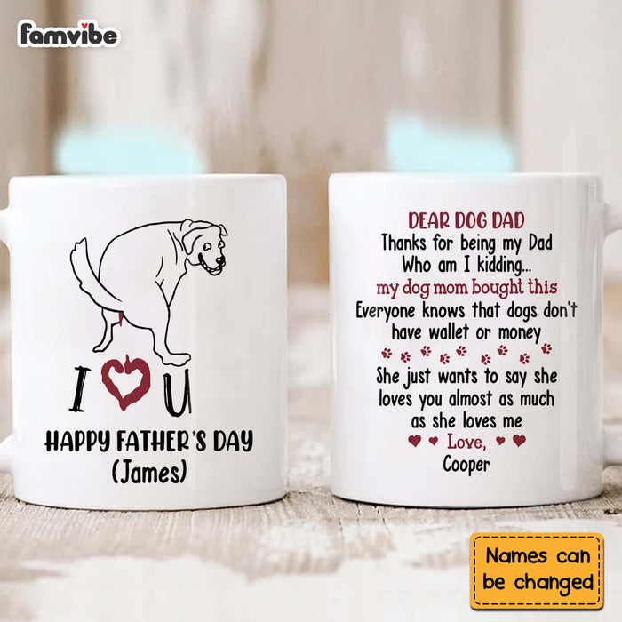 Personalized Gift My Mom Bought This Happy Father's Day Mug 24465 1