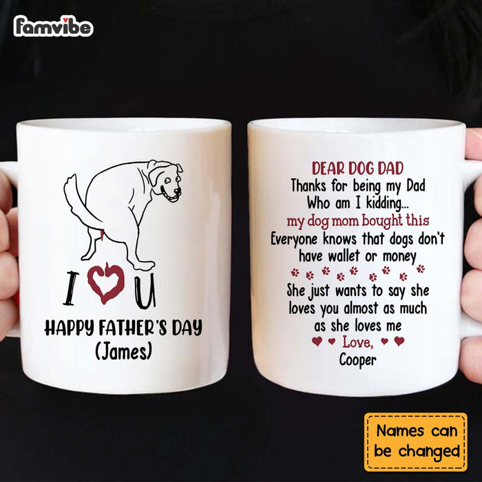 Personalized Gift My Mom Bought This Happy Father's Day Mug 24465 1