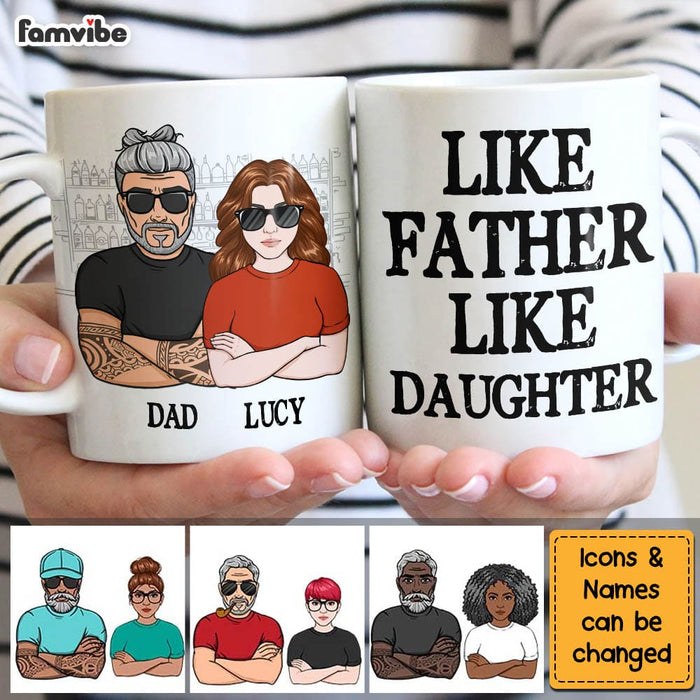Personalized Like Father Like Daughter Mug 24467 1