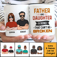 Personalized  Father & Daughter A Bond That Can't Be Broken Mug 24471 thumb 1