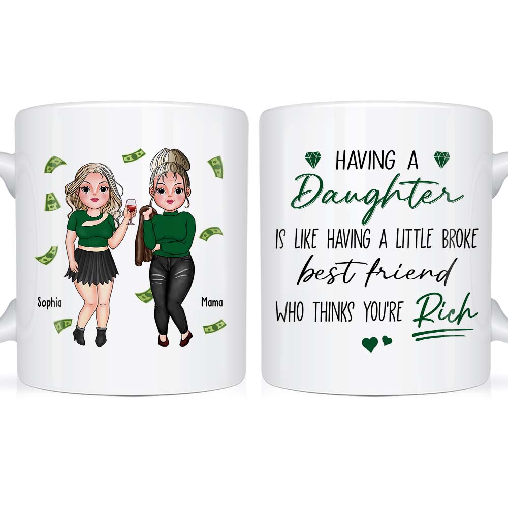 Personalized Gift Having A Daughter Mug 24007 Primary Mockup