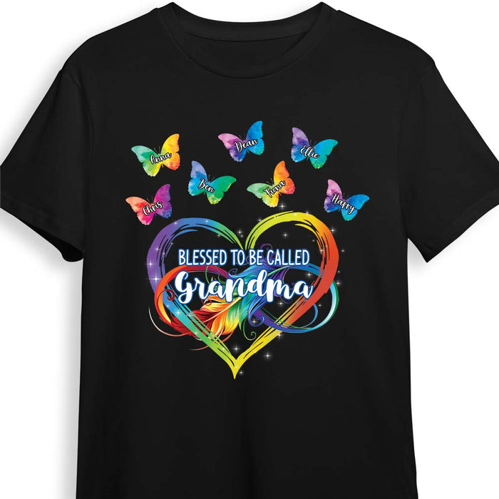 Personalized Blessed To Be Called Grandma Infinity Butterfly Shirt - Hoodie - Sweatshirt 24473 1