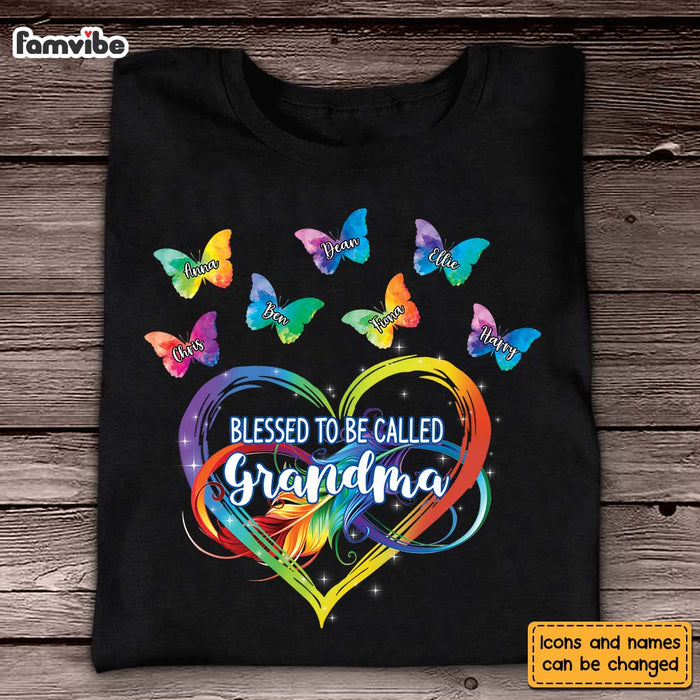 Personalized Blessed To Be Called Grandma Infinity Butterfly Shirt - Hoodie - Sweatshirt 24473 1