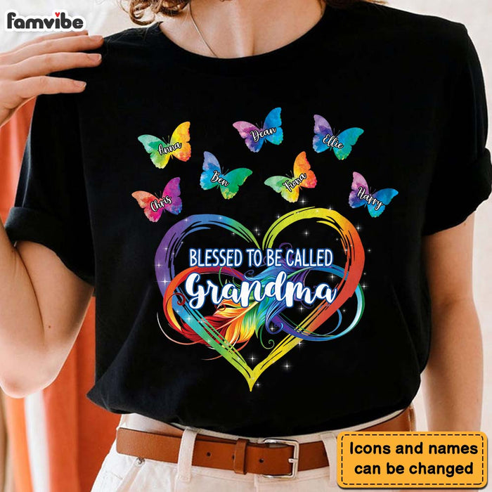 Personalized Blessed To Be Called Grandma Infinity Butterfly Shirt - Hoodie - Sweatshirt 24473 1