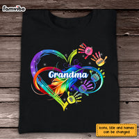 Personalized Grandma Infinity Hand Print Shirt - Hoodie - Sweatshirt 24474 thumb 1