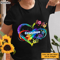 Personalized Grandma Infinity Hand Print Shirt - Hoodie - Sweatshirt 24474 thumb 1