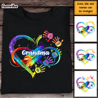 Personalized Grandma Infinity Hand Print Shirt - Hoodie - Sweatshirt 24474 thumb 1