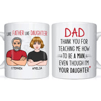 Personalized Thank You For Teaching Me How To Be A Man Mug 24475 thumb 1