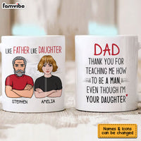 Personalized Thank You For Teaching Me How To Be A Man Mug 24475 thumb 1
