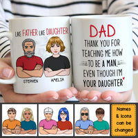 Personalized Thank You For Teaching Me How To Be A Man Mug 24475 thumb 1