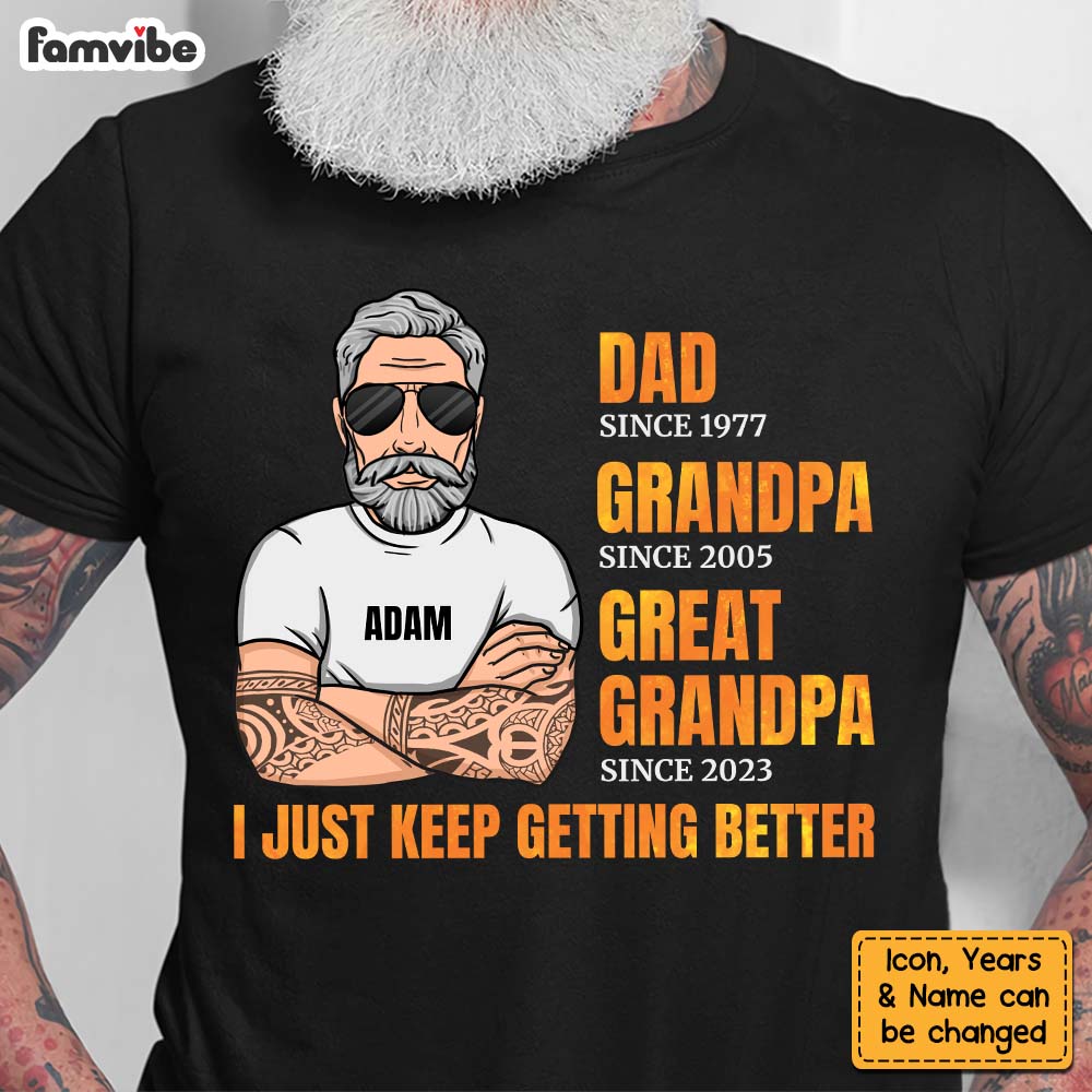 Personalized Dad Grandpa Great Grandpa Shirt Hoodie Sweatshirt 24480 Primary Mockup